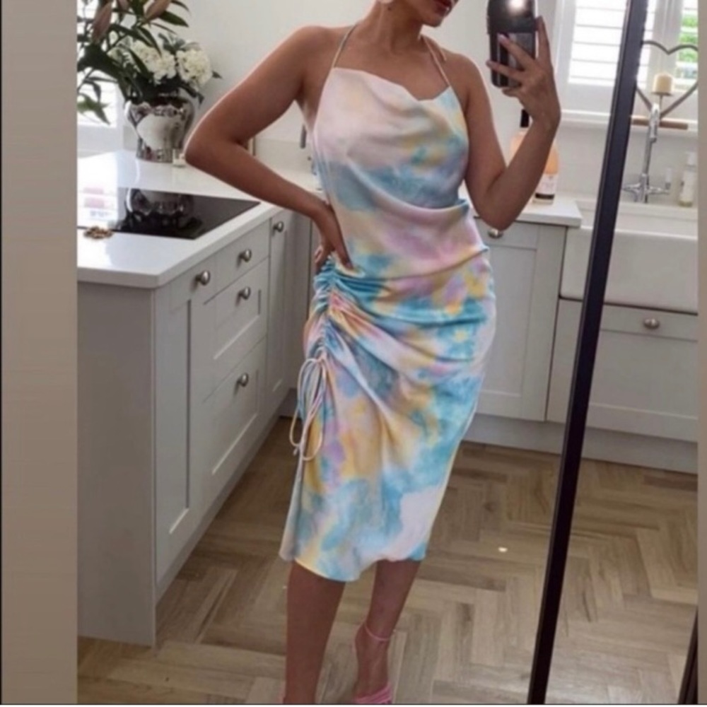 Zara Tie Dye Slip Dress